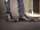 Barry Duo | Donkerbruine nette schoenen REHAB Footwear