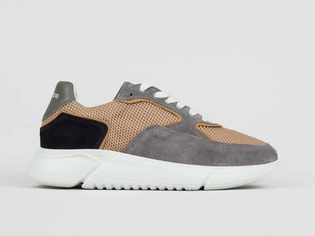 Hedley Mix | Grijs-beige sneaker REHAB Footwear