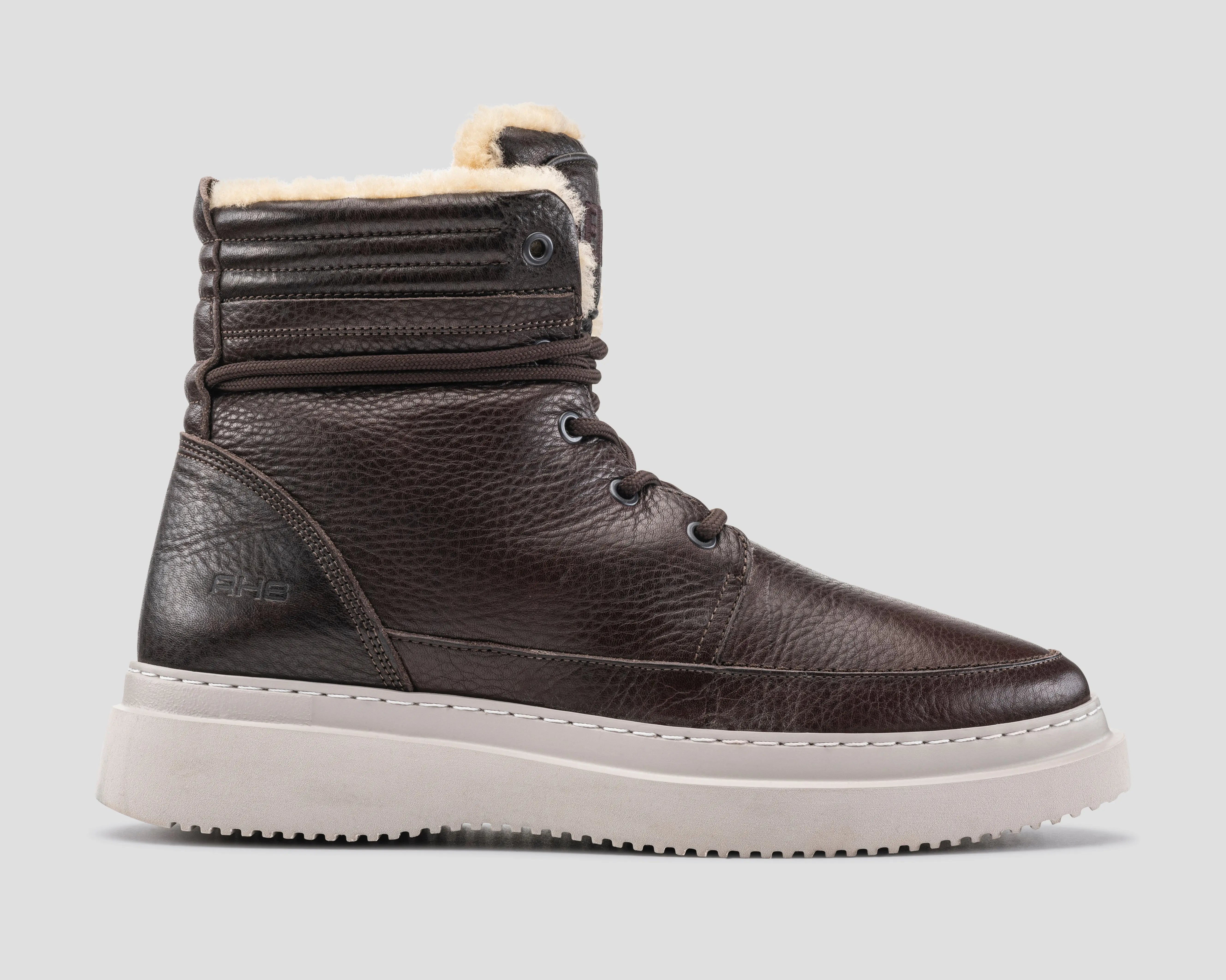 Morgan Tmbl | Donkerbruine veterboots met vacht REHAB Footwear