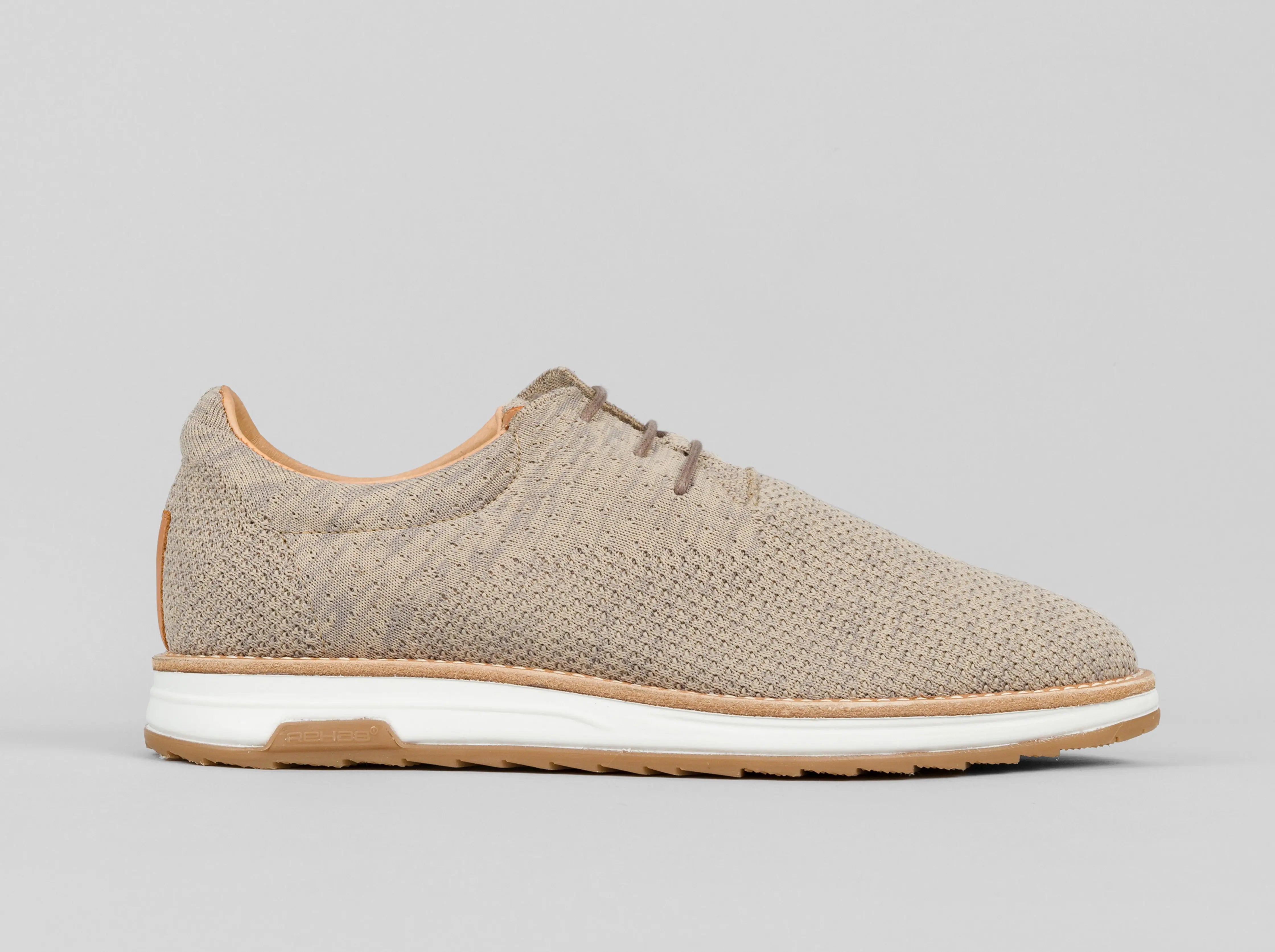 Nolan Knit | Zandkleurige veterschoen REHAB Footwear