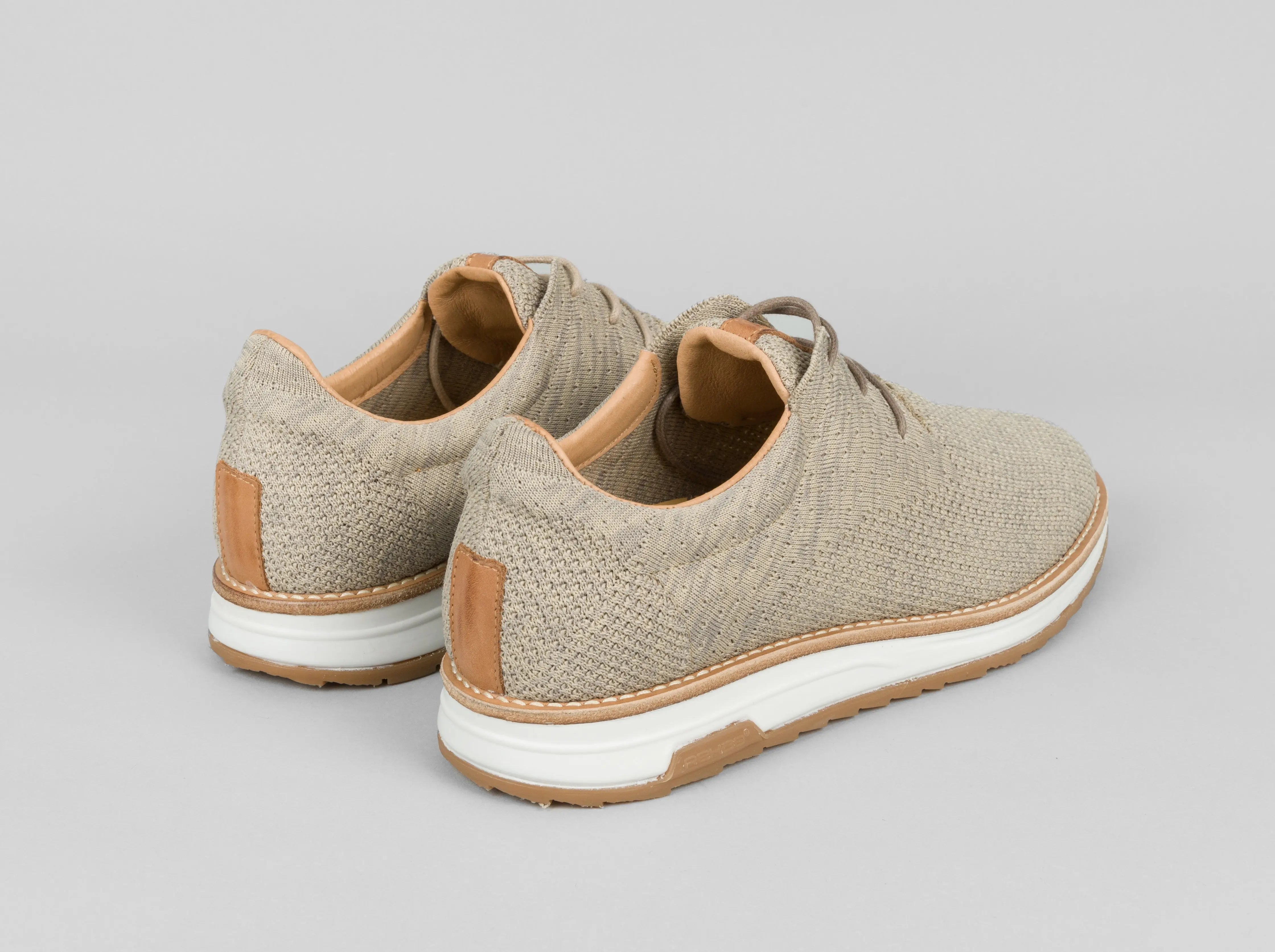 Nolan Knit | Zandkleurige veterschoen REHAB Footwear