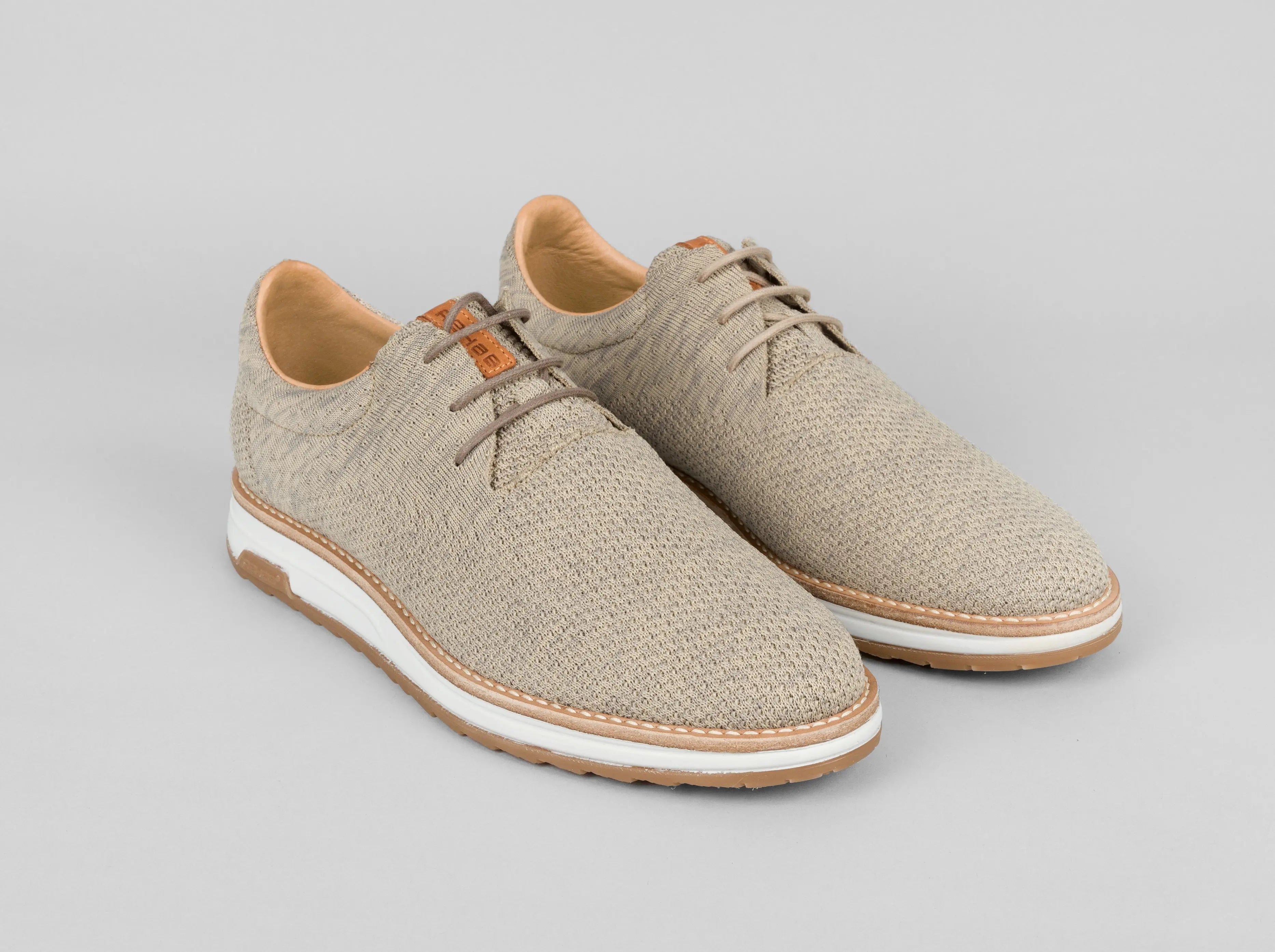 Nolan Knit | Zandkleurige veterschoen REHAB Footwear