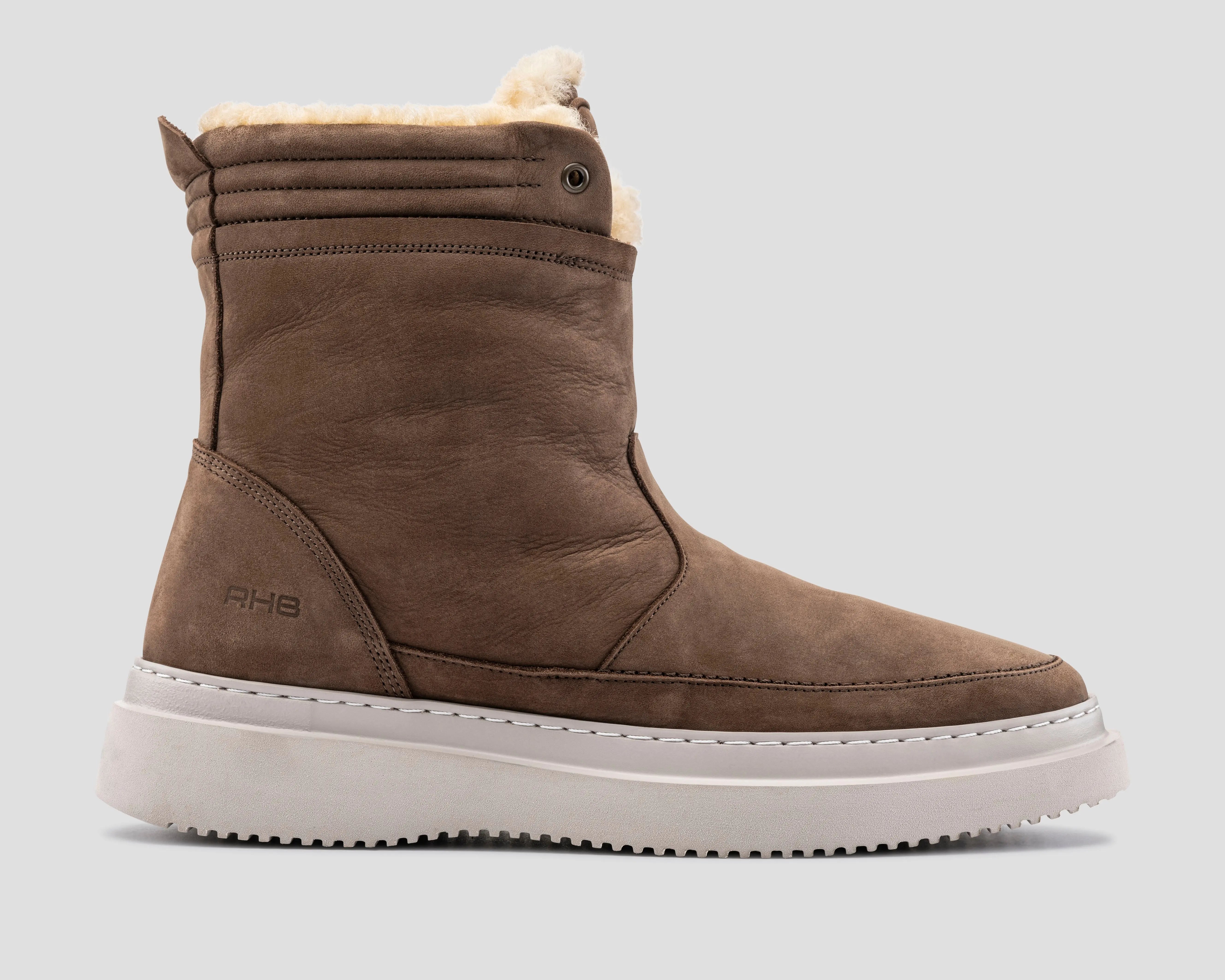 Marvis Nub | Bruine boots met vacht REHAB Footwear