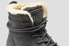 Morgan Nub | Donkergrijze veterboots met vacht REHAB Footwear